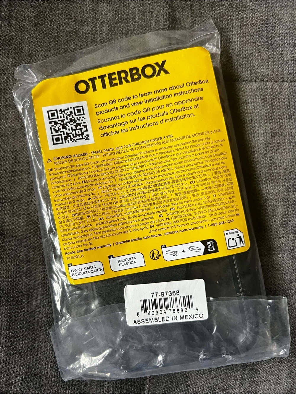 S25 OtterBox Drop+ Heavy Duty Black Phone Case